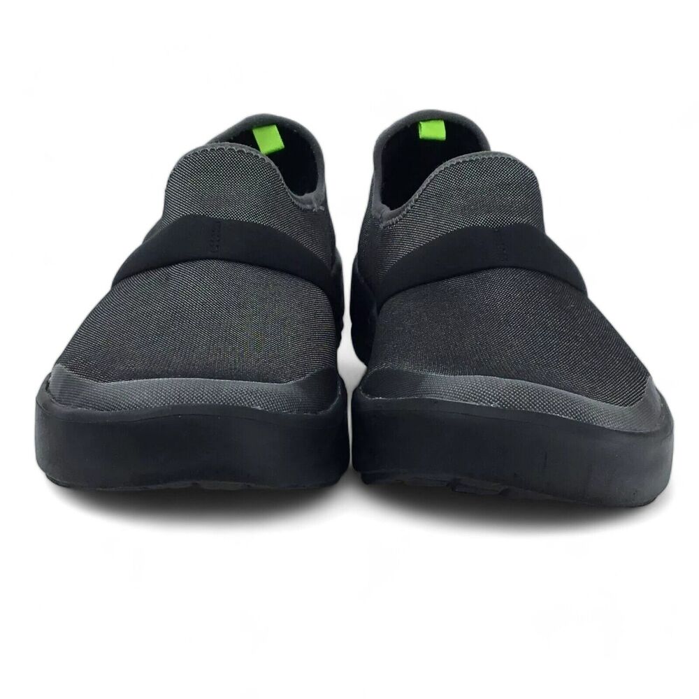Oofos Oomg Low Shoe Womens 8.5 Recovery Slip-On Comfort Gray on Black - Picture 2 of 14